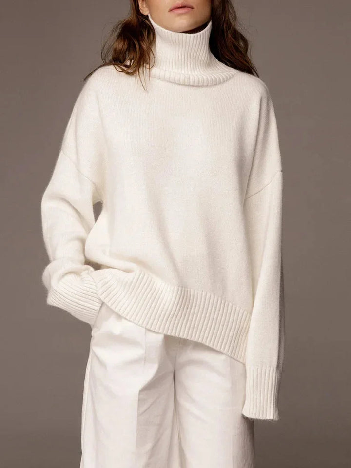 Zelda - Women's comfortable long-sleeved turtleneck sweater