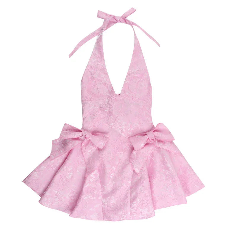 Women’s Pink Strappy Mini Dress