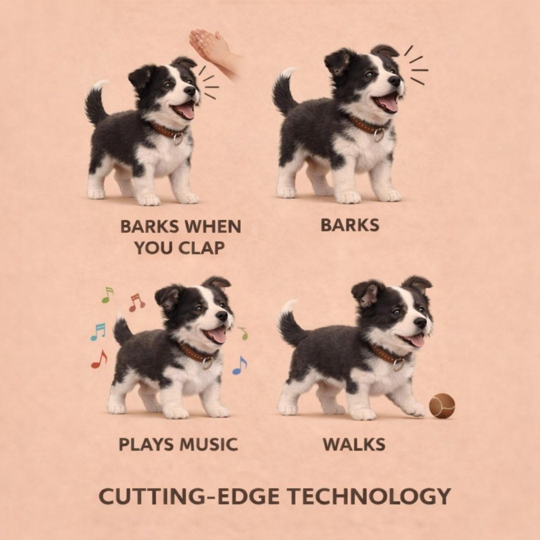 Interactive Realistic Robot Puppy – Lifelike Walking, Barking & Electronic Dog Toy