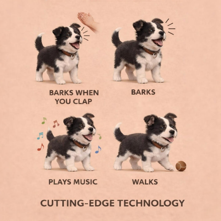 Interactive Realistic Robot Puppy – Lifelike Walking, Barking & Electronic Dog Toy