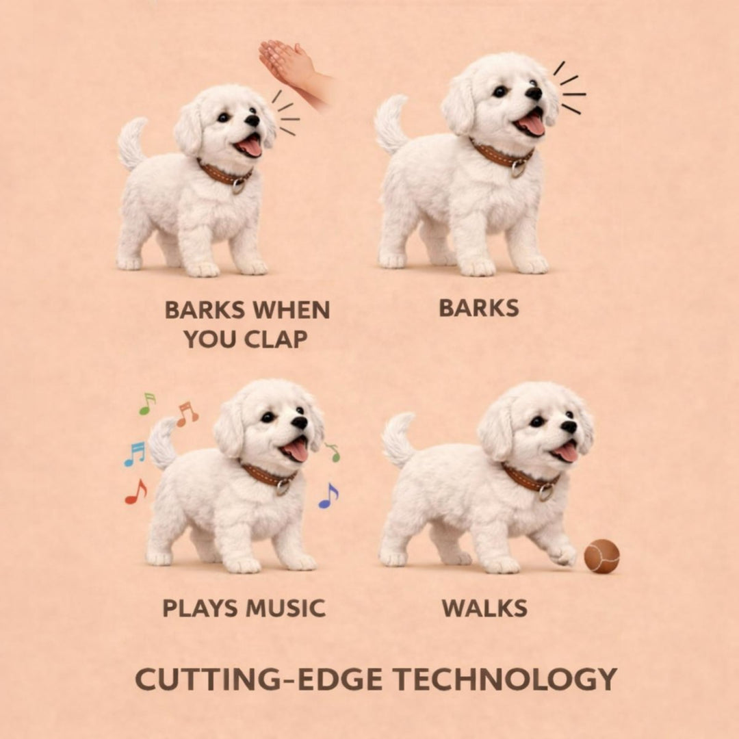 Interactive Realistic Robot Puppy – Lifelike Walking, Barking & Electronic Dog Toy
