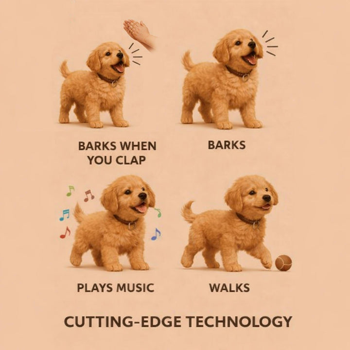 Realistic Plush Robot Puppy – Interactive Electronic Dog for Kids