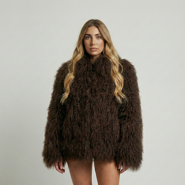 Brittany - Chic women's coat with a soft and enveloping texture
