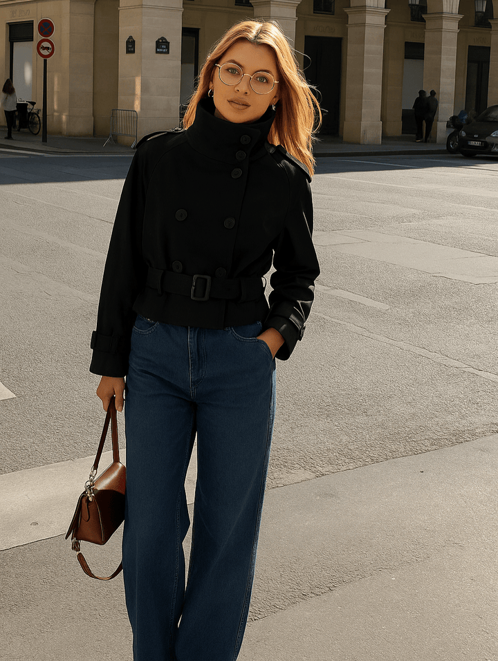 Sofie Cropped Trenchcoat