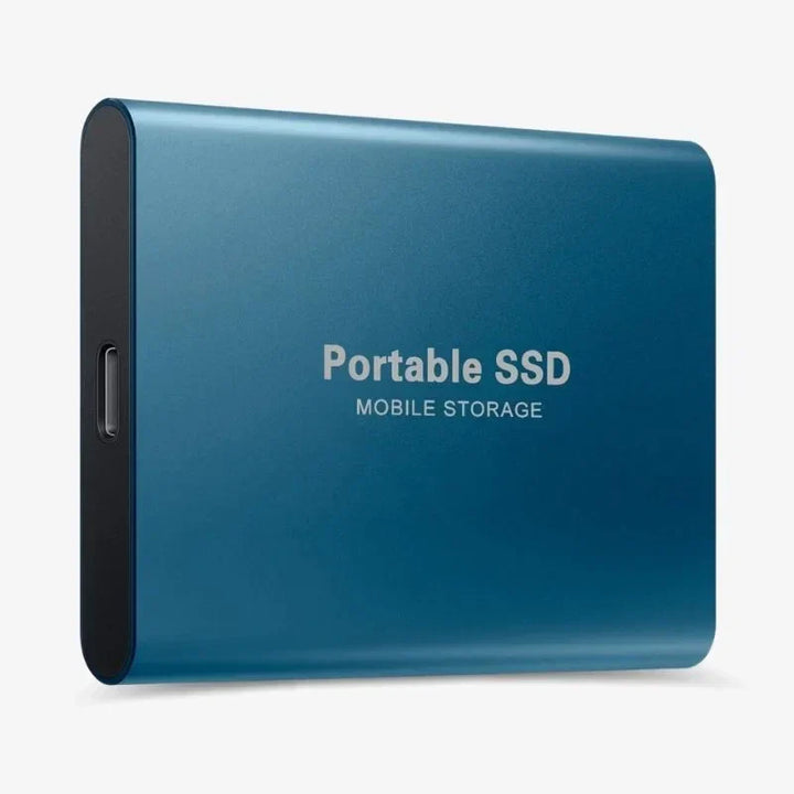 Portable Mobile SSD Drive Storage Blue/Red/Gray