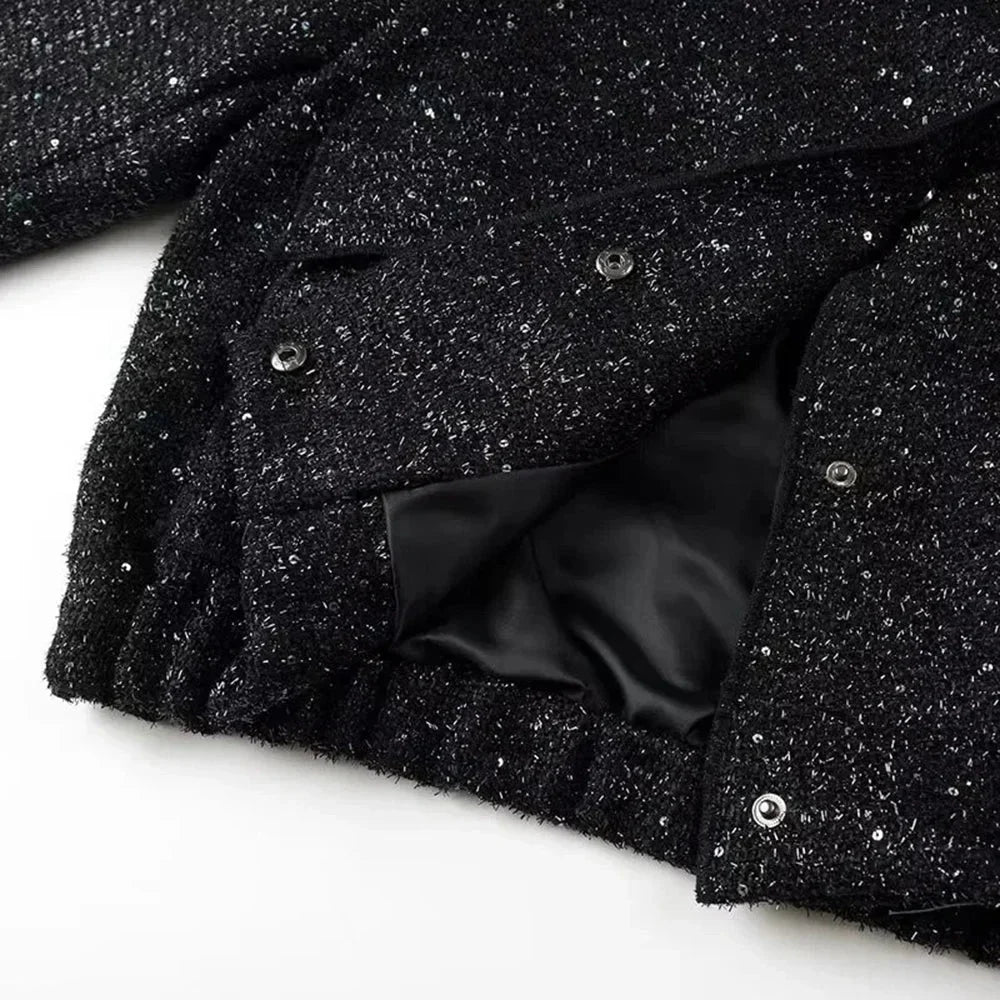 Elena - Chic women's jacket with sequins and an elegant cut