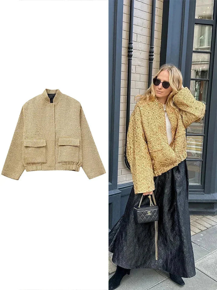 Elena - Chic women's jacket with sequins and an elegant cut
