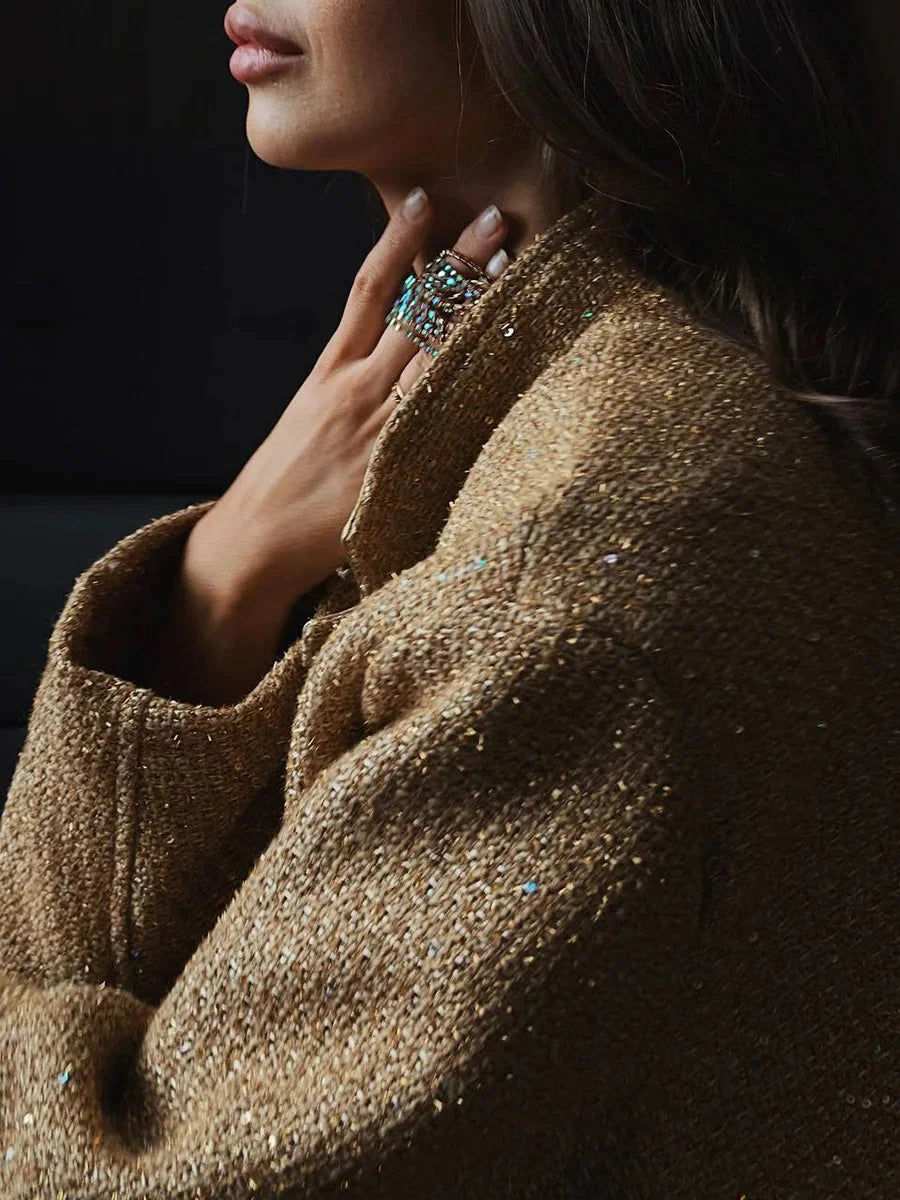 Elena - Chic women's jacket with sequins and an elegant cut