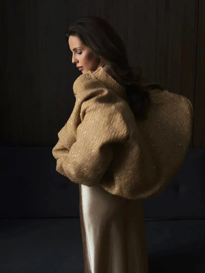 Elena - Chic women's jacket with sequins and an elegant cut