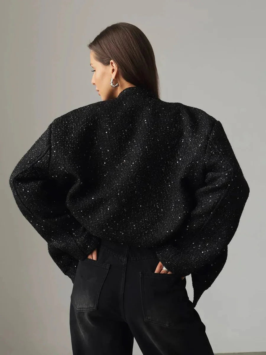 Elena - Chic women's jacket with sequins and an elegant cut