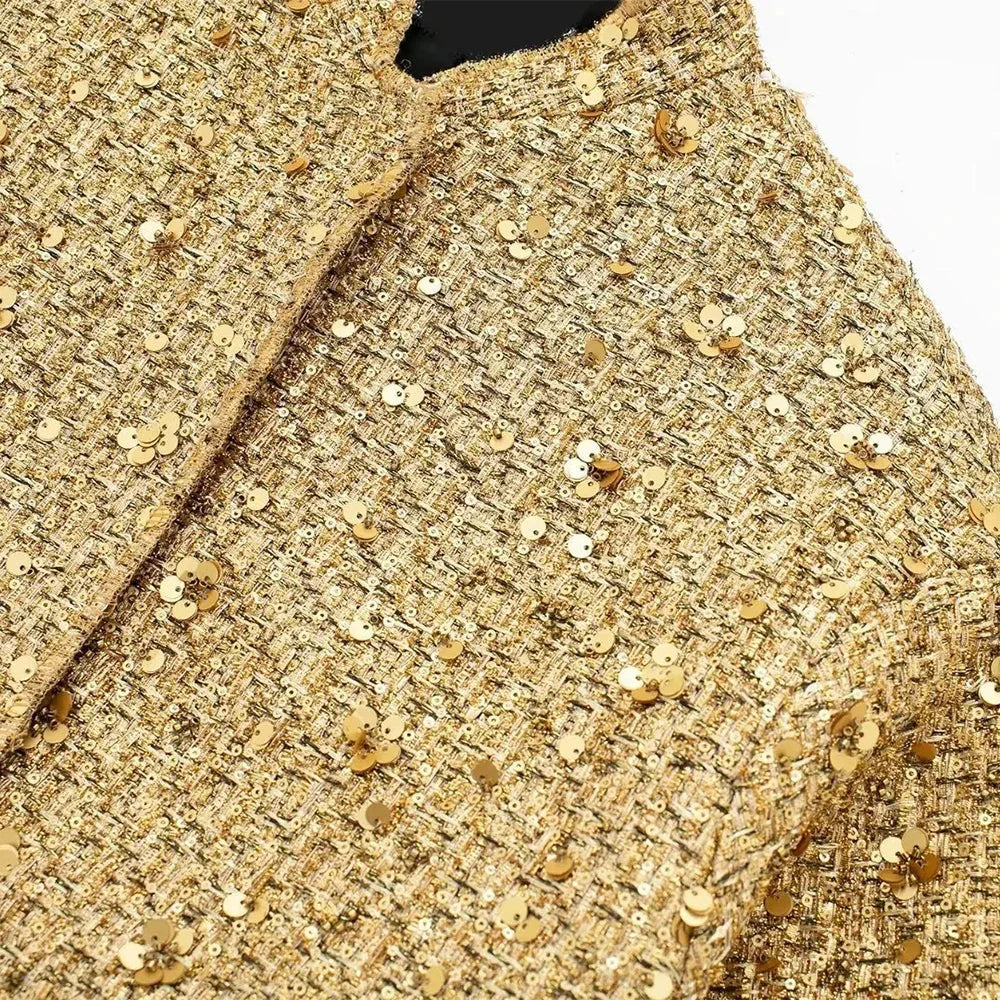 Elena - Chic women's jacket with sequins and an elegant cut