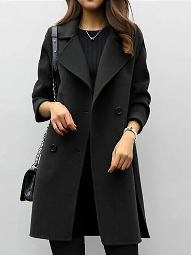 Quinn - Double-Breasted Long Coat
